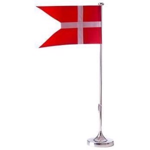 Hejl flagstang 40 cm - Sølvplet - 492-001